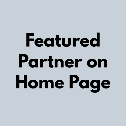 Featured Partner on Home Page